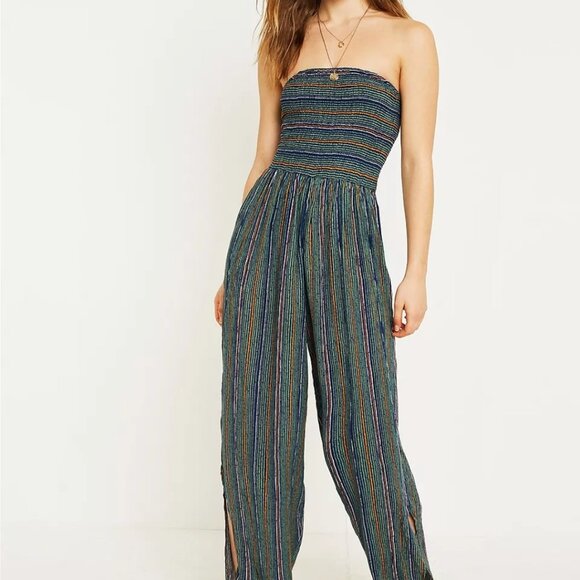 UO Rambaugh Striped Jumpsuit - Picture 1 of 6